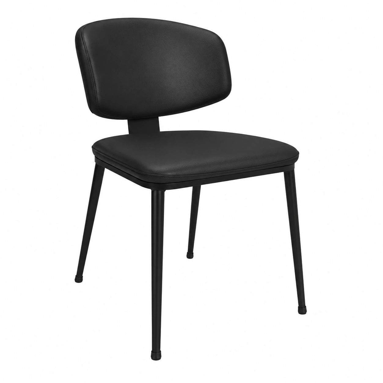 2er-Set Polsterstühle mit Samtbezug und Metallbeinen, bis 150 kg belastbar, für Küche, Wohnzimmer und Esszimmer, Farbe Schwarz