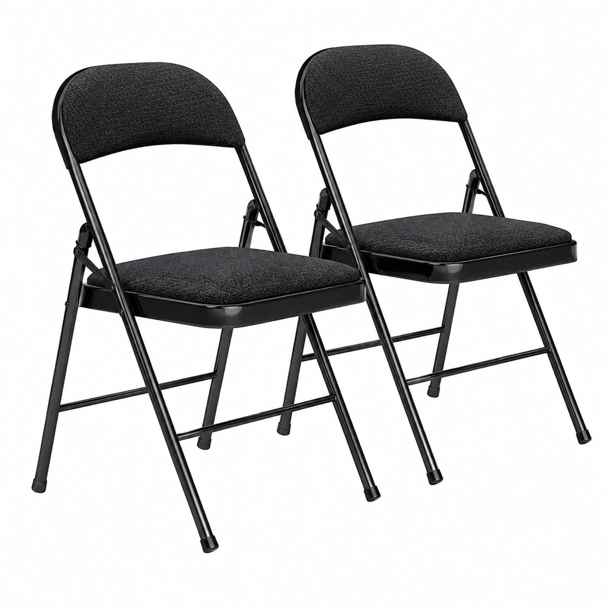 Robuste Gartenstühle 2er Set, Stahlrahmen, Klappbar, Camping und Balkon