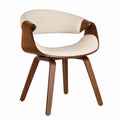 Esszimmerstuhl-Set Foley, 2er, Kunstleder/Creme, Eiche-Holzgestell